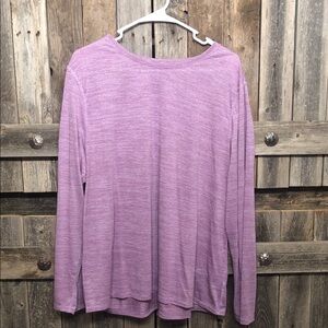 Athletic Works Purple Long Sleeve Top